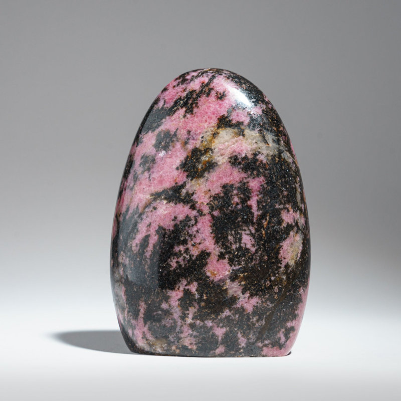 Polished Imperial Rhodonite Freeform from Madagascar (1.75 Lbs)