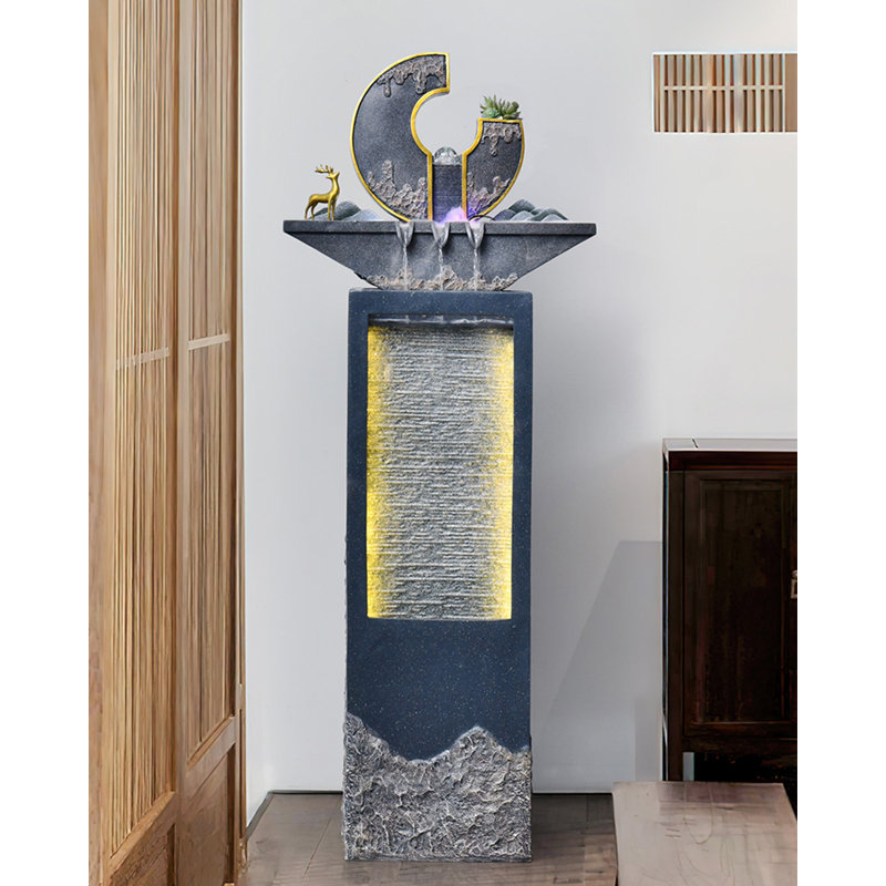 Ornement d'eau en résine de style chinois moderne