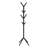 Coat Rack, Hall Tree, Free Standing, 8 Hooks, Entryway, 70"H, Bedroom, Black Metal, Contemporary, Modern