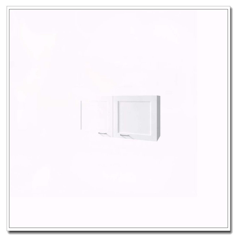 Armoire murale blanche avec 2 portes, Blanc