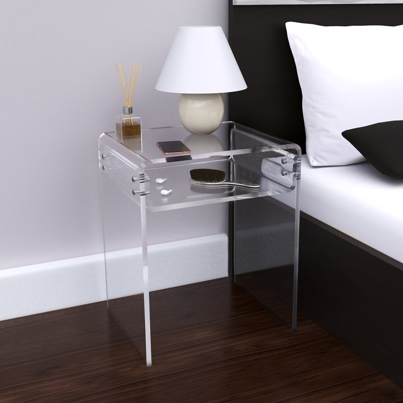 18'' W Acrylic Nightstand