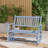 Patio Glider Loveseat Chair Swing Rocking Bench With Slatted Seat & Curved Backrest-275115162