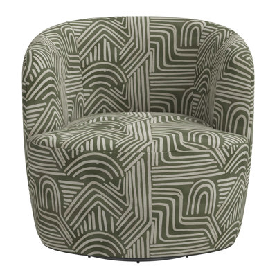 Maya Swivel Chair In Boucle