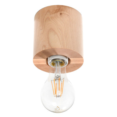 Ebba Wood Flush Mount