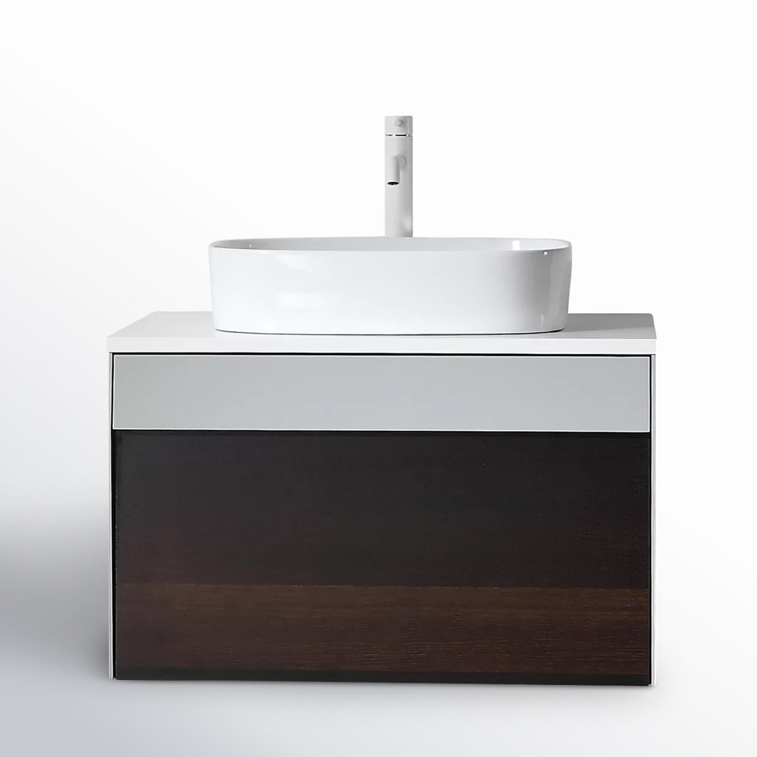 Lynwood 30'' Single Bathroom Vanity with Quartz Top AllModern Base 