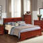Élégant grand lit traditionnel en cappuccino - Design intemporel, mobilier de chambre durable et élégant - Assemblage facile-63829081
