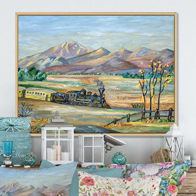 " Train Moving Through The Countryside "