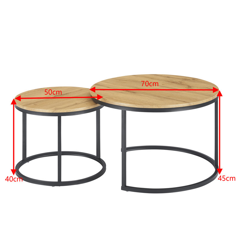 Dagney Frame Coffee Table, Medium Yellow Wood