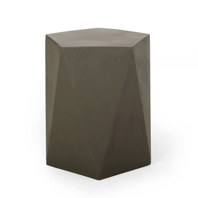 Bashira End Table, Gray , 16" H x 16" W x 16" D
