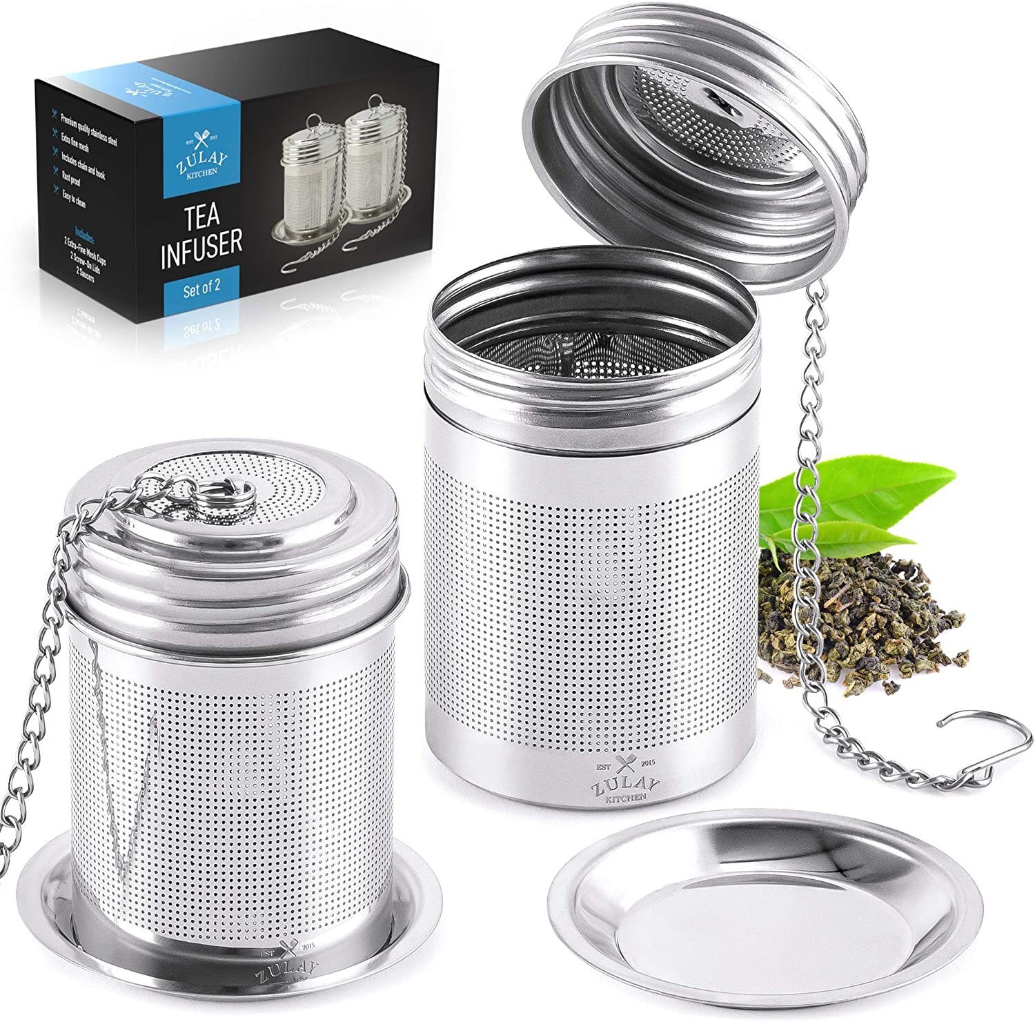 Choice 3 Stainless Steel Tea Ball Infuser with Chain