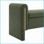 Modern Teddy Bed End Bench with Storage &amp; Arms | Olive Green | Storage-1156912553