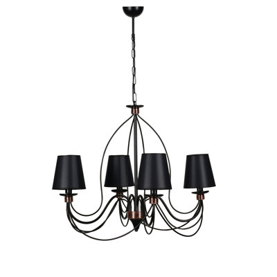 Lustre 4 lumières à abat-jour Langhorne