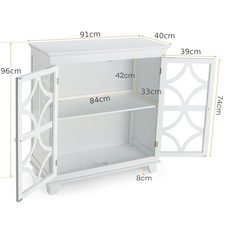 Gouaro 91cm Sideboard, White