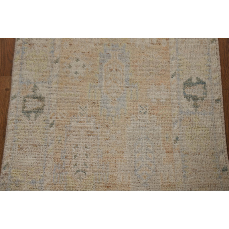 One-of-a-Kind Rectangle 1'11" x 3'11" New Age Rectangle Wool Area Rug in
