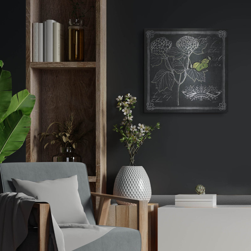 «August Chalkboard Botanical 1» par Augusta, H 24 po x l 24 po