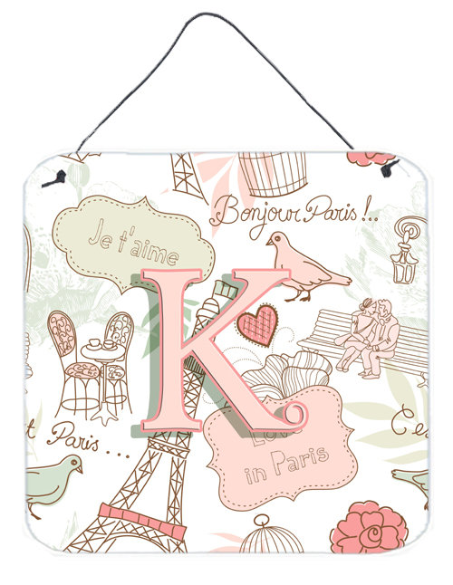 « love in paris », impression sur plaque, K