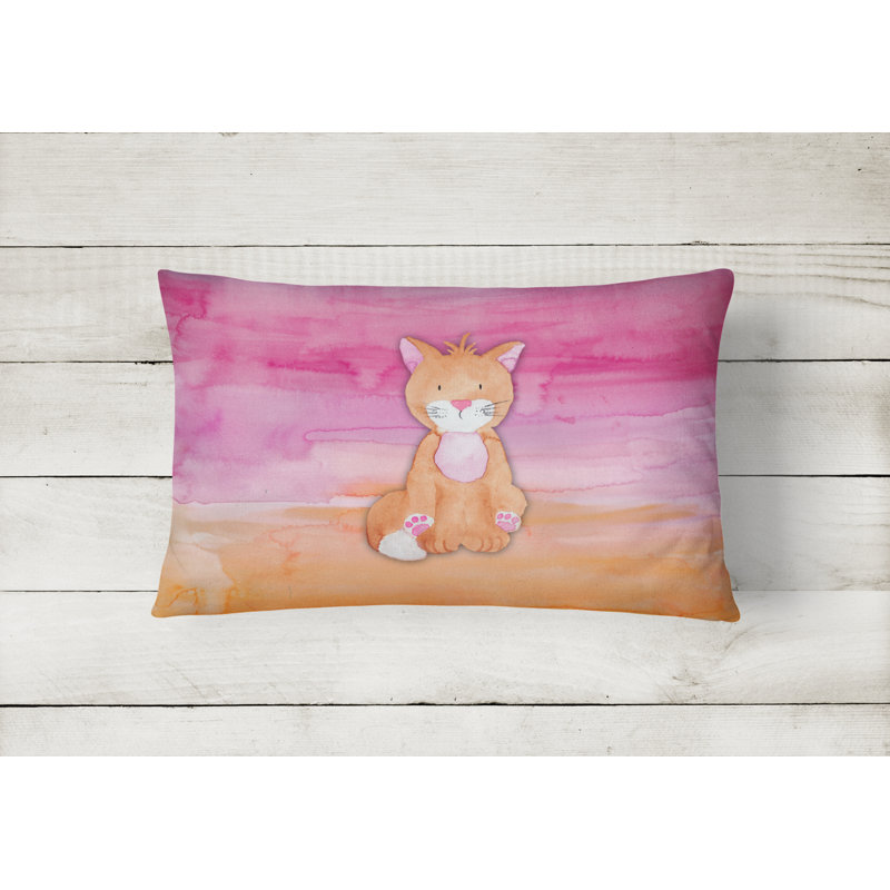  Coussin lombaire aquarelle chat