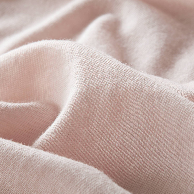  Ensemble de draps en tricot de coton toutes saisons, Ensemble de draps pour grand lit avec 2 taies d'or, Ivoire