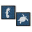 Hippocampe à motif de mer - ensemble de 2 impressions-1465456788-1465456789-1465456785