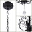 3-Light Crystal Chandelier Adjustable Height