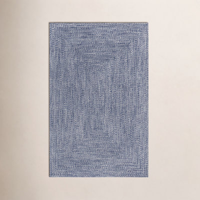 Amei Blue Hand-Braided Outdoor Rug