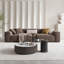 Coffee Genuine Leather Modular Sofa cushion couch-1892999036