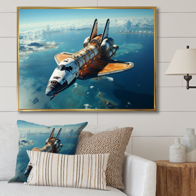«Selig Space Shuttle Orbiting Earth I On», reproduction sur toile