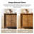 ALEX Transitional 4-Door Sideboard with Adjustable Shelves and Solid Wood Legs-824911852