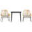 Patio Dining Set With Cushions Poly Rattan Glass-1893884572-1893884550-1893884548