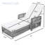 Chaise longue d'extérieur inclinable réglable avec accoudoirs et coussins amovibles-846191401