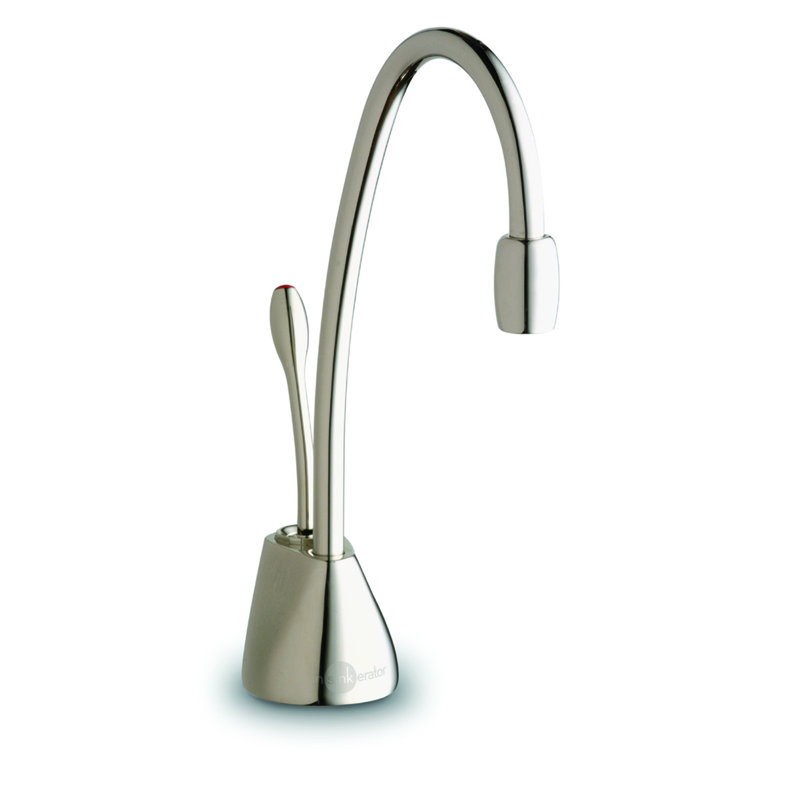Contemporary Touch Instant Touch Hot Water Dispenser, Polished Nickel