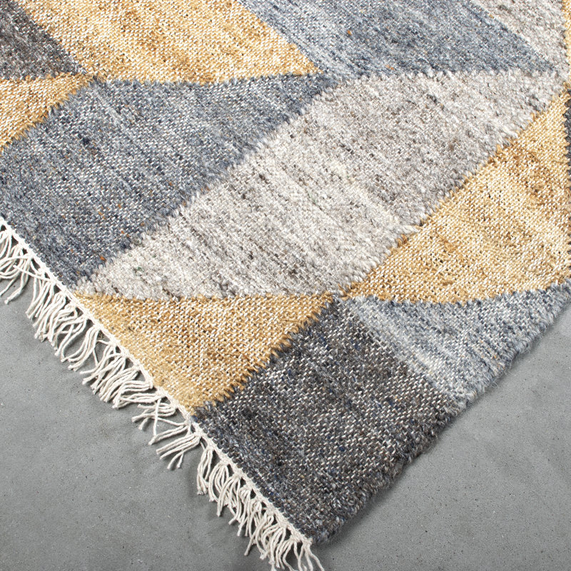 Riston Geometric Hand Woven Area Rug, Rectangle 140 x 200cm