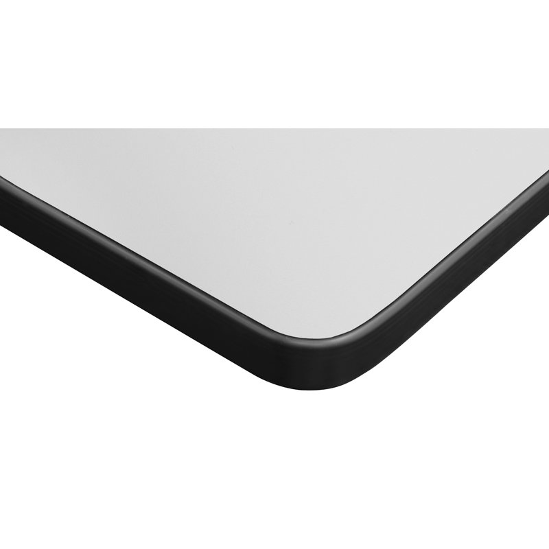Base et table de formation Cain, Blanc, H 29 po x L 66 po x l 24 po, Noir