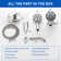 Tub And Shower Faucet Set Complete Shower Tub Kit Dual Shower Head And Handheld 2 In 1 Combo Set Shower System With Tub Spout Tub And Shower Trim Kit Combo Set Shower Fixtures