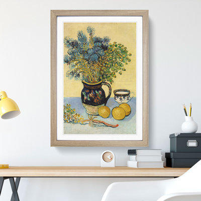 Flowers and Lemons by Vincent Van Gogh - Picture Frame Painting