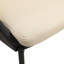 Chaise de salle à manger en similicuir Lashelia - Chaise d'appoint incurvée en vinyle imperméable avec pieds en acier noir - Mobilier de salle à manger moderne facile à nettoyer-1580620103-1555382239