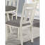 Ensemble de 2 chaises de salle à manger avec coussins en tissu gris et lignes blanches