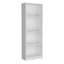 Ensemble de bibliothèque 3 pièces, 74 po de largeur avec 13 tablettes, ensemble de salon blanc-952914159