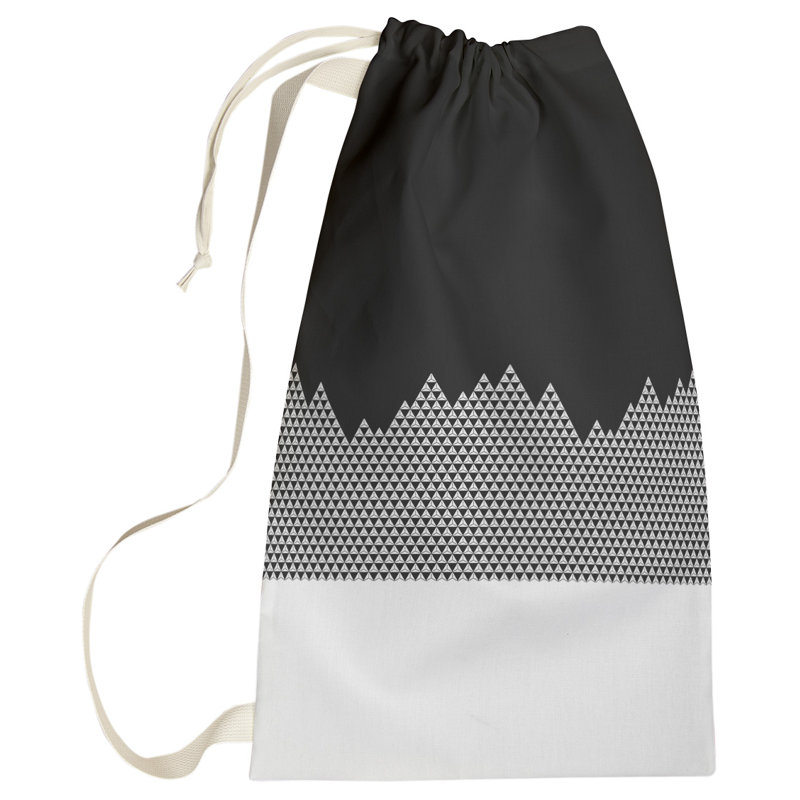 Sac à linge mountain, Petit (H 64 po x l 20 po x P 1,5 po), Noir