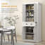 Freestanding Kitchen Pantry Cabinet Tall Storage Cabinet-1133727748