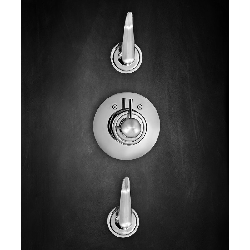 Système de douche Thermosatic Emile, Chrome poli
