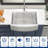 Farmhouse Kitchen Sink Gauge Stainless Steel Kitchen Sink Apron Front Sink-123802529-51001585