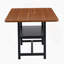 Ensemble de table et chaises de salle à manger, table rectangulaire avec rangement et chaises capitonnées-934301914