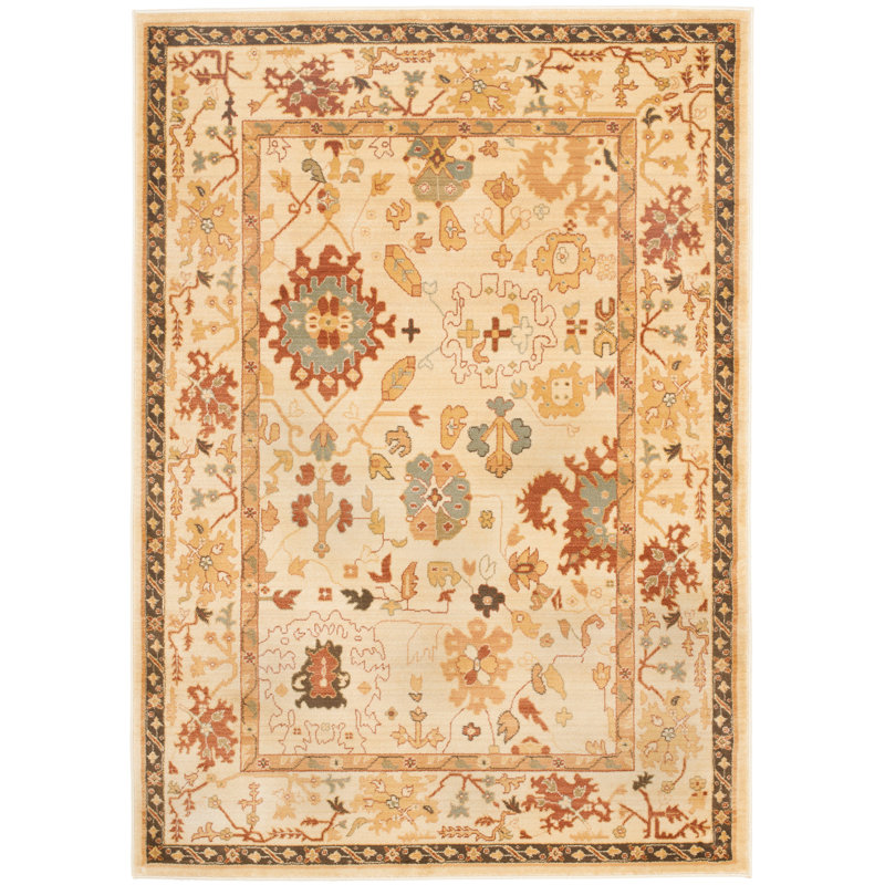 Lauren Ralph Lauren Brice Power Loomed, Polypropylene, Creme / Creme Area Rug, Rectangle 2'6" x 4'