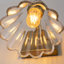Applique articulée à 1 lumière à intensité variable avec forme de fleur en verre