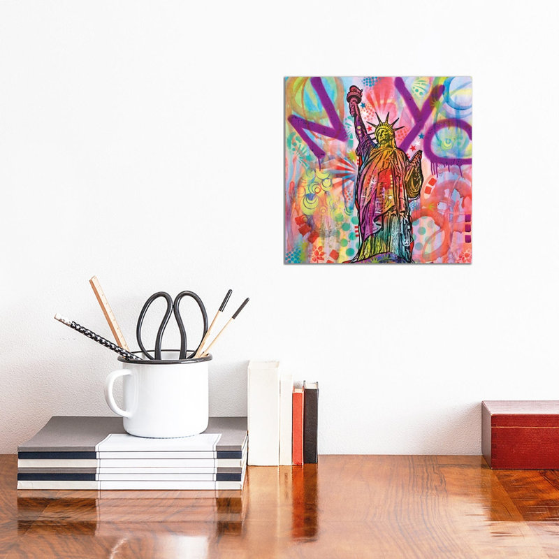 Statue Of Liberty by Dean Russo - Wrapped Canvas Print, 30.48 cm H x 30.48 cm W