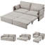 2 Seater Fabric Sofa Bed-253364937