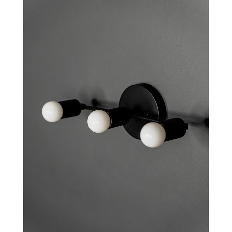Claramae Armed Sconce, Matte Black