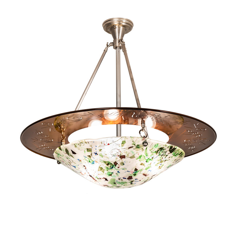 Metro Fusion 3 - Light Semi Flush Mount