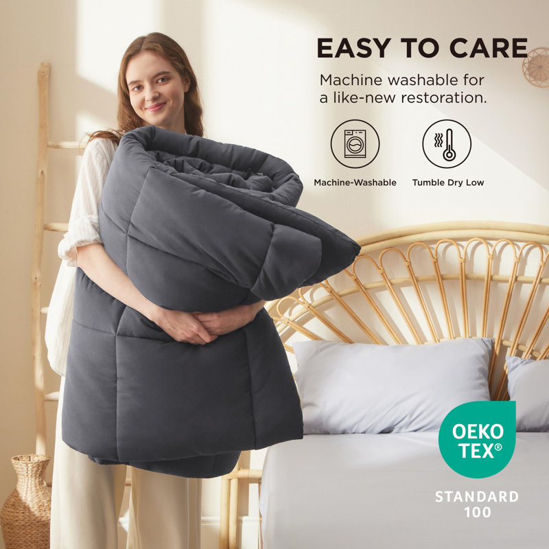 Insertion de couette d'édredon de literie - édredons matelassés, couette toutes saisons, literie en duvet synthétique, avec 22 onglets, cadeaux